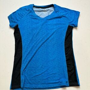 Game Time Vibrant Blue and Black Short Sleeve Tee